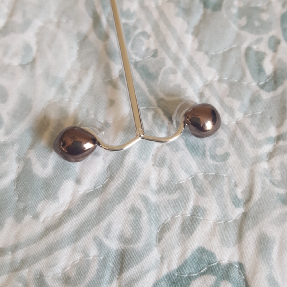 Brown earrings euc